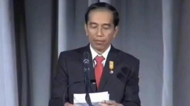Ilustrasi Presiden Jokowi berbahasa Mandarin