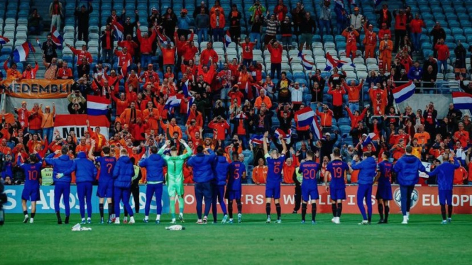 Belanda saat jumpa Gibraltar