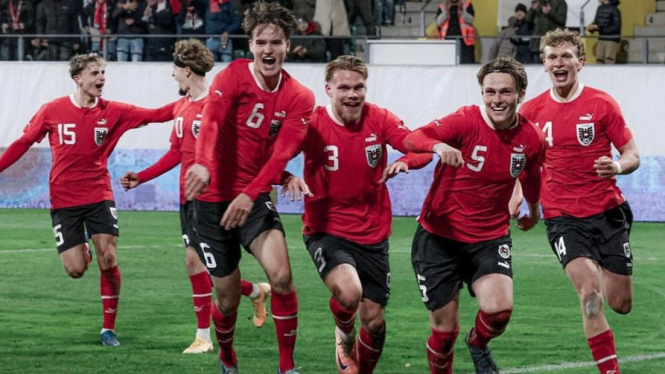 Laga uji coba Austria vs Jerman