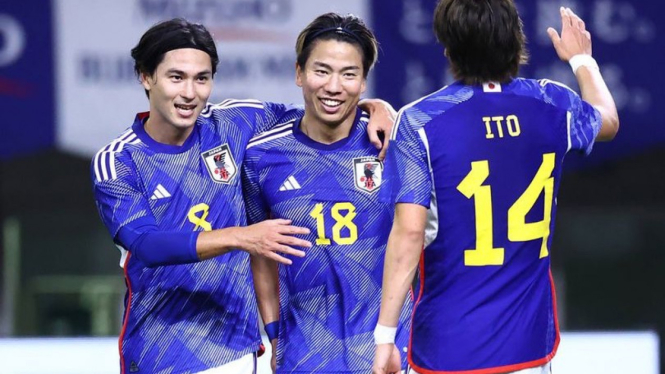 Jepang vs Thailand di laga uji coba perisapan Piala Asia 2023