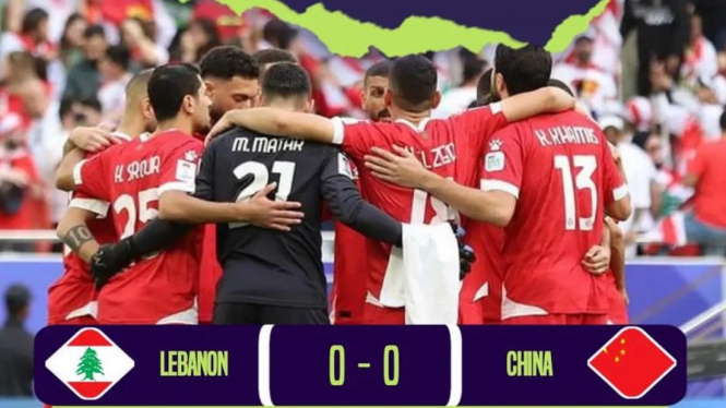 Hasil Lebanon vs China di Piala Asia 2023-2024
