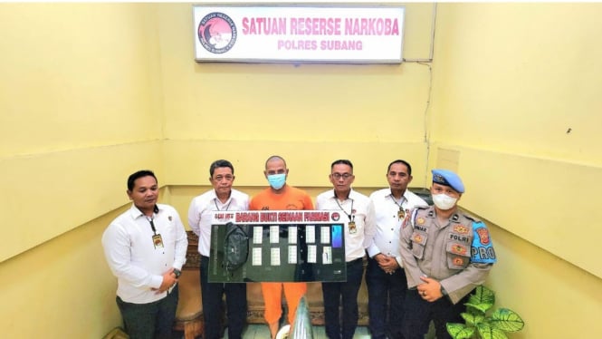 Penangkapan pengedar obat terlaran di Subang