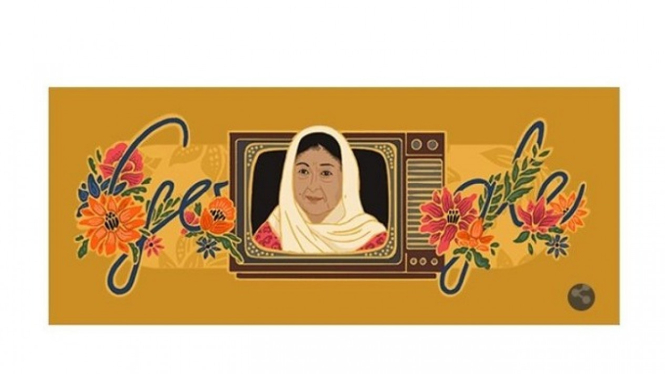 Google Doodle almarhumah Aminah Cendrakasih