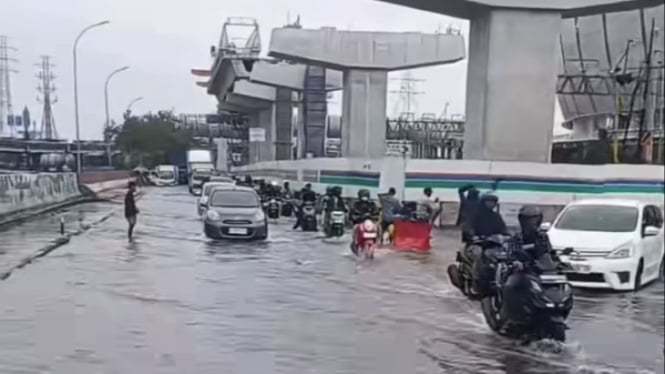 Banjir rob di Jakarta Utara