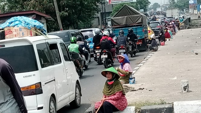 Titik rawan macet di jalur Pantura Subang