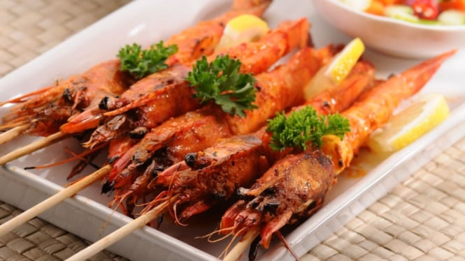 Udang Bakar Manis Madu