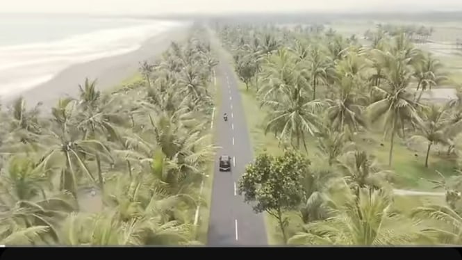 Jalur pulang dari Pangandaran lewat pantai selatan