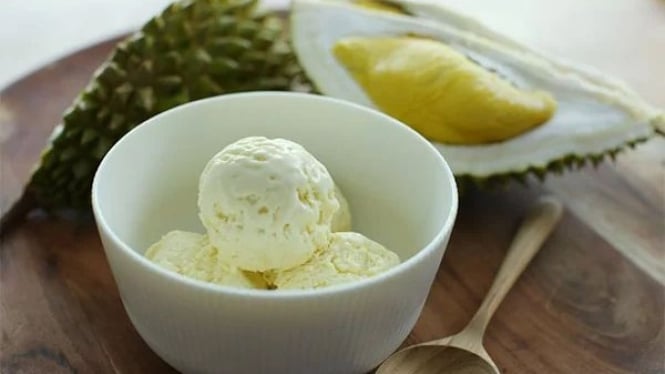 Ilustrasi es krim durian