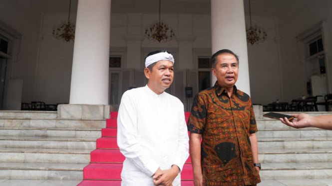 Dedi Mulyadi saat bertemu Pj Gubernur Jabar Bey