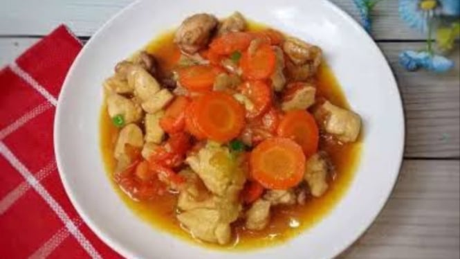 Tumis Ayam dan Wortel