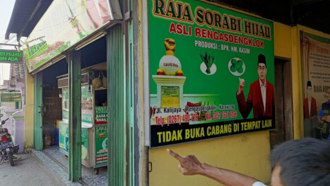 Serabi Hijau Rengasdengklok