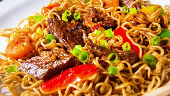 Mie Goreng Daging Sapi dan Udang