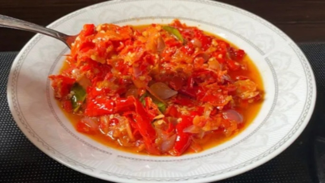 Sambal merah khas Padang