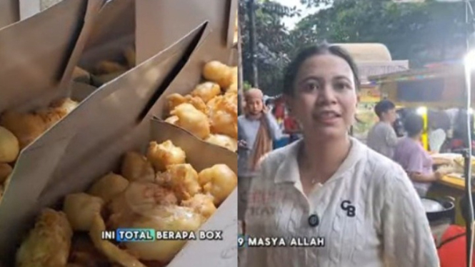 Tari, penjual pisang goreng cokelat