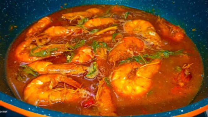 Udang Goreng Asem Pedas