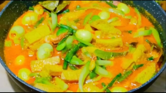 Sayur lodeh labu siam tahu