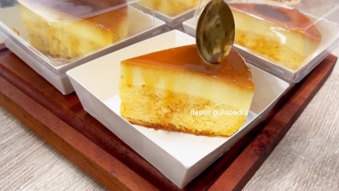 Kue Caramel Cheese Flan Cake