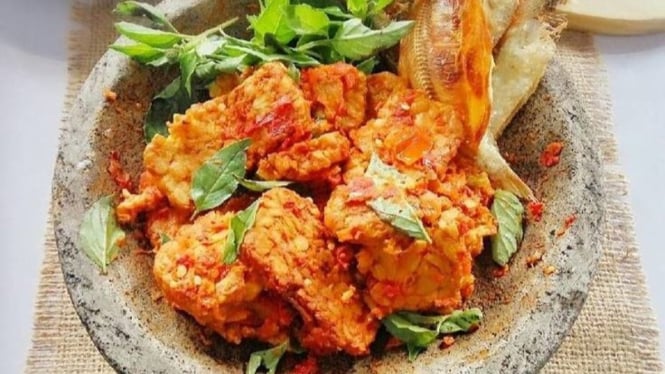 Tempe gebrek sambal kemangi