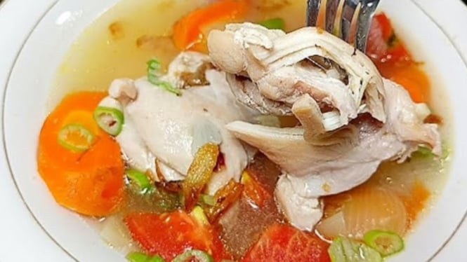 Sop ayam tanpa tulang