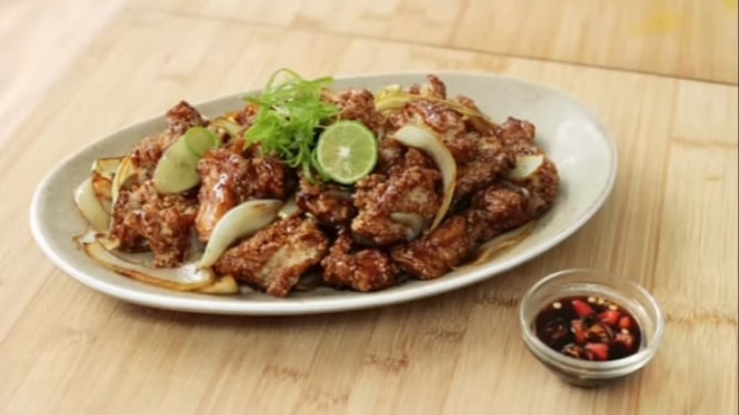 Ayam Goreng Krispi Saus Mentega