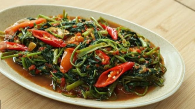 Tumis Kangkung Pedas Terasi