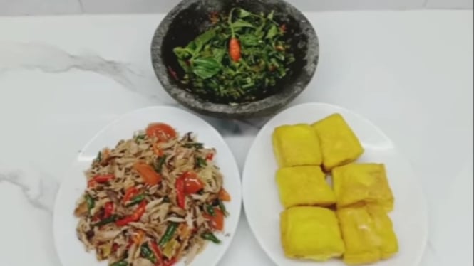 Tiga menu sahur atau buka puasa sederhana