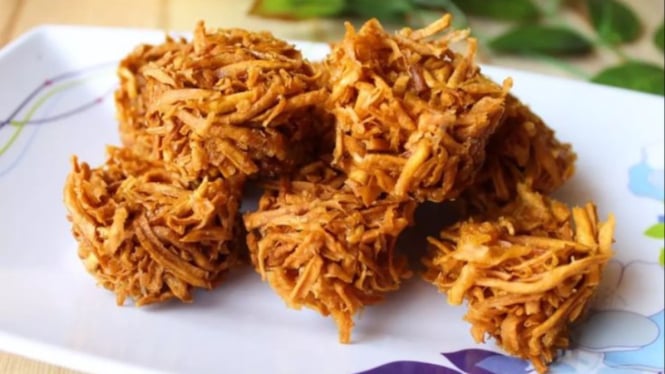 Kue lebaran jadul dari ubi jalar atau kremes ubi