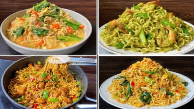 Mie goreng dan kuah buat sahur dan buka puasa