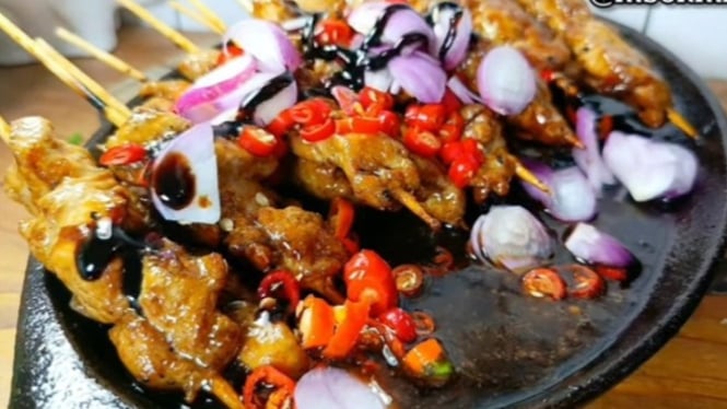 Sate ayam simpel