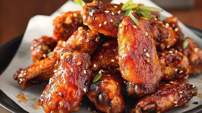 Spicy chicken wings