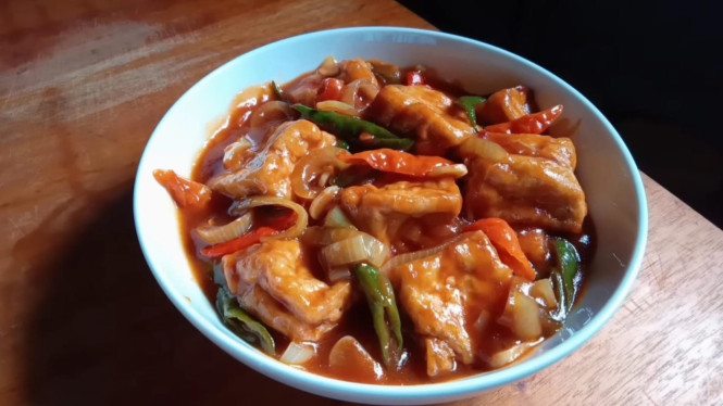 Oseng Tahu Saus Tiram