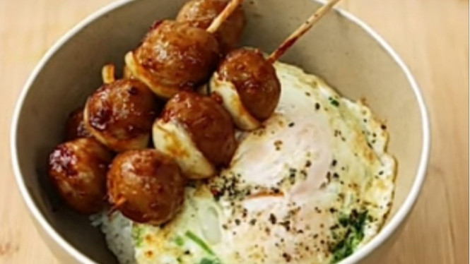 Nasi Bakso Bakar