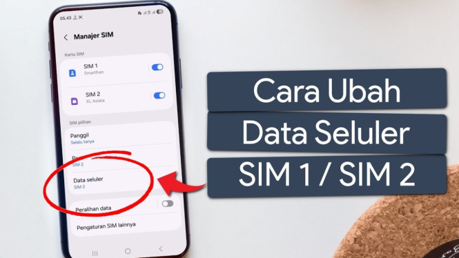 Cara Mengubah Data Seluler SIM 1 SIM 2 di Android