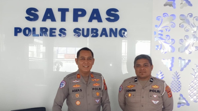 Kasatlantas dan Baur SIM Polres Subang
