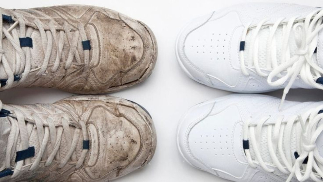 Cara Ampuh Cuci Sepatu