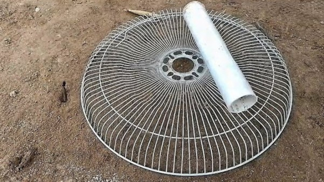 Cara membuat sapu garuk dari tutup kipas angin