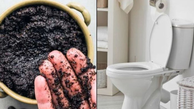 Cara Manfaatkan Bubuk Kopi Hilangkan Bau di Toilet