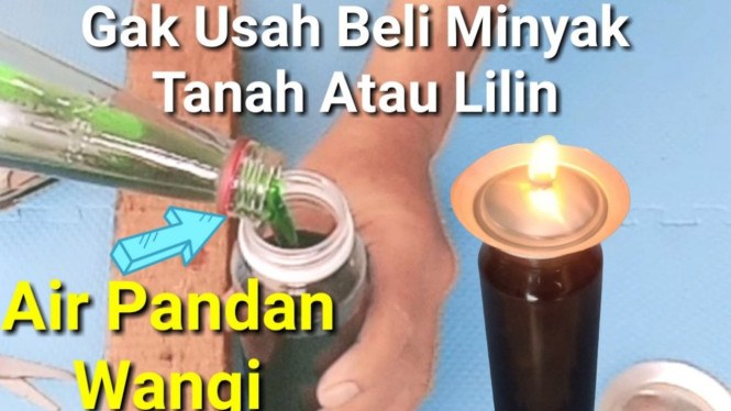 Lampu Minyak Bekas Kreatif