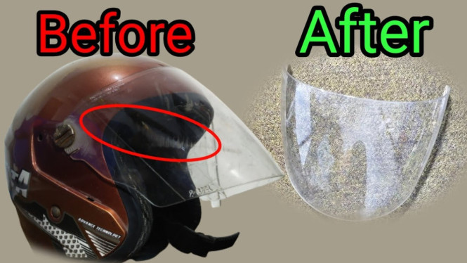 Tutorial Hilangkan Baret Helm