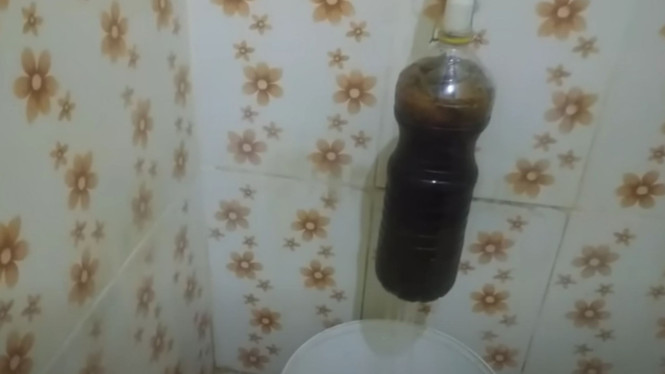Filter air botol bekas