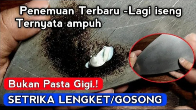 Setrika Gosong dan Lengket