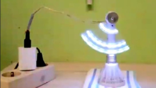Cara membuat lampu putar.