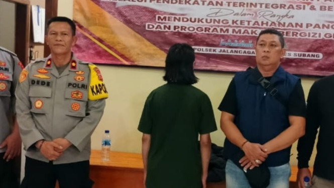 Ipung ditangkap Polsek Jalan Cagak