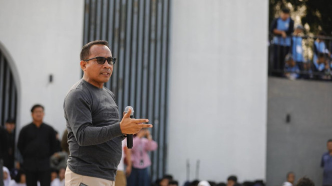 Kadisdik Jabar pada acara Aksi Ekologi MPLS