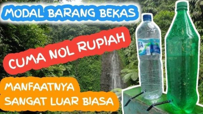 Botol Bekas Jadi Alat Penyiraman Otomatis