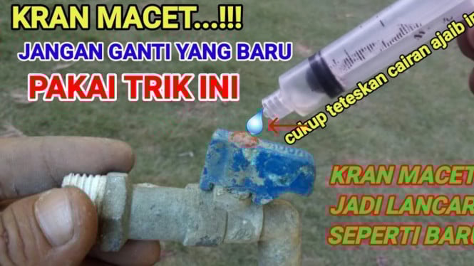 Perbaikan Keran Besi Macet