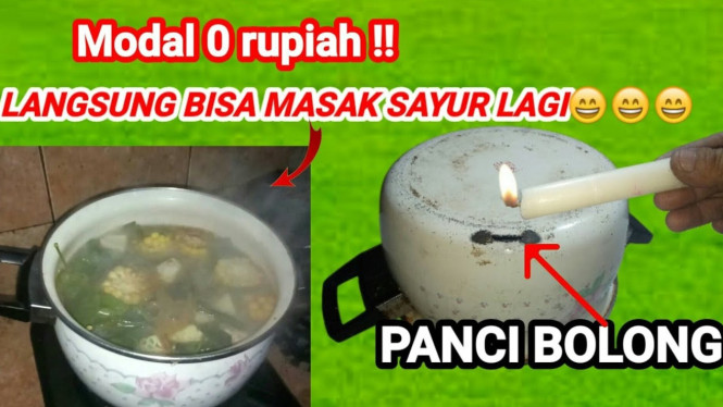 Cara Menambal Panci Bocor