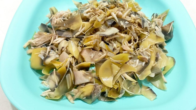 Jantung pisang rebus