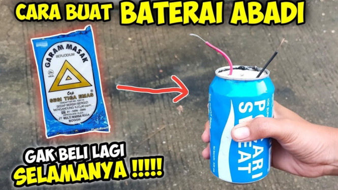 Tutorial baterai kaleng DIY
