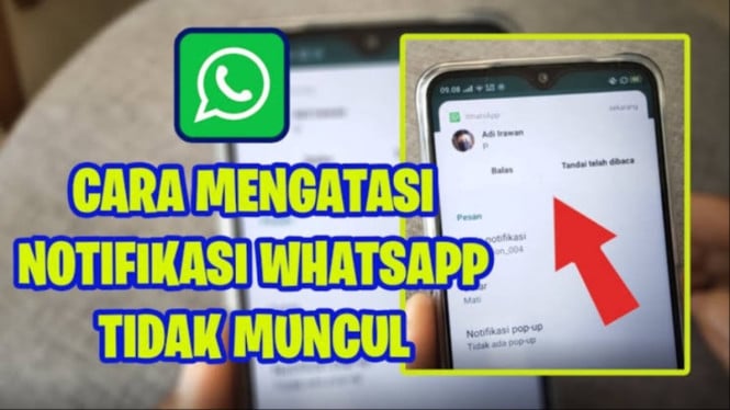 Notifikasi WhatsApp tidak Muncul
